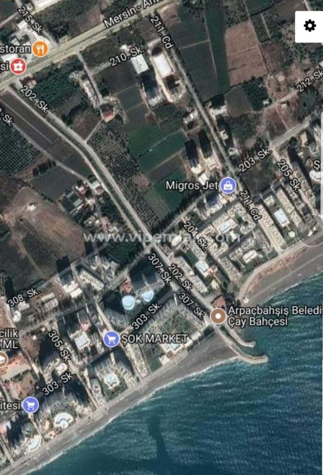 MERSİN ERDEMLİ ARPAÇBAHŞİŞDE 8106m2 KAT KARŞILIĞI ARSA