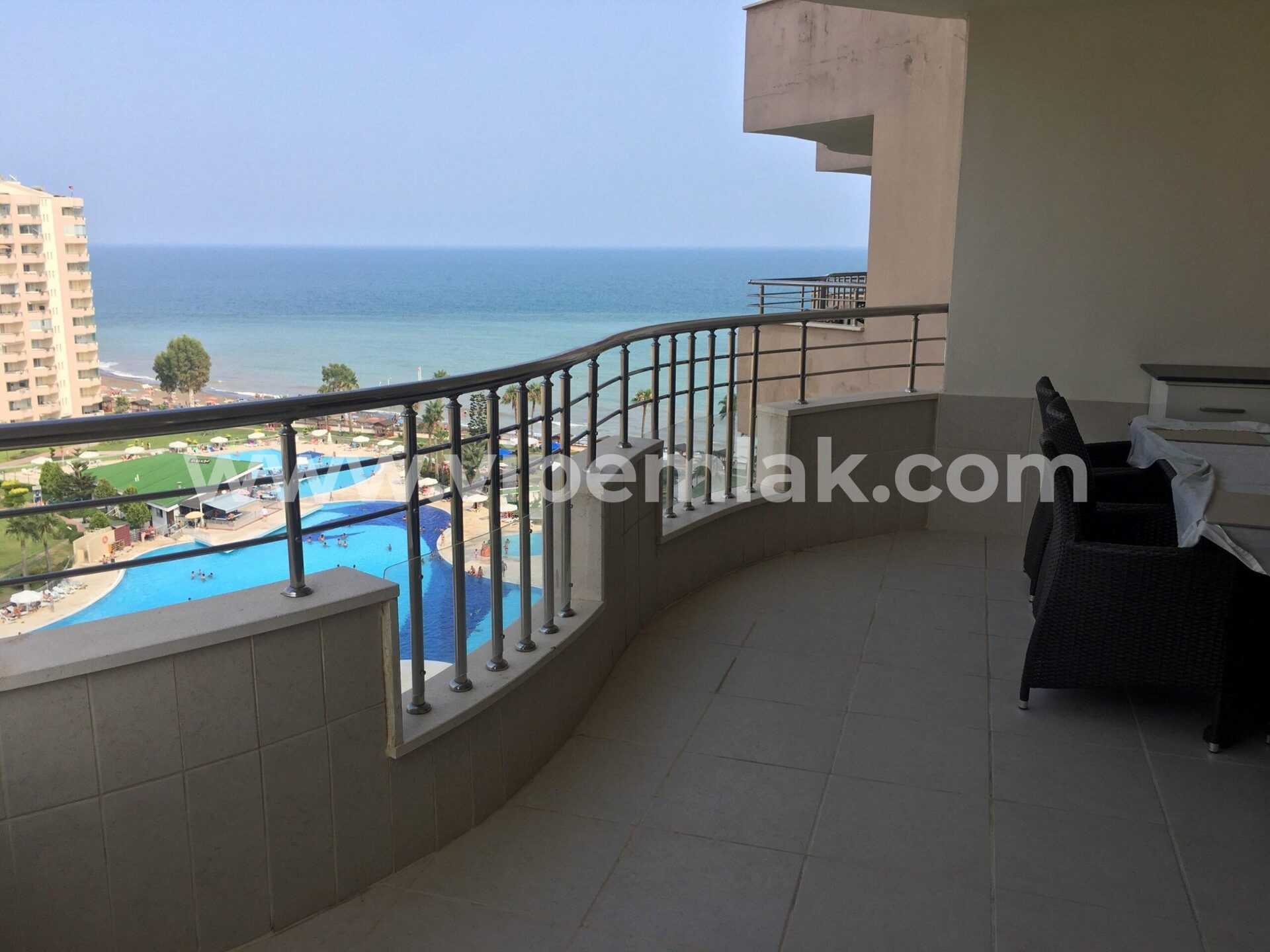 KARGIPINARI QUEENABA SİTESİ 3+1 FULL BAKIMLI DENİZ MANZARALI SATILIK YAZLIK DAİRE