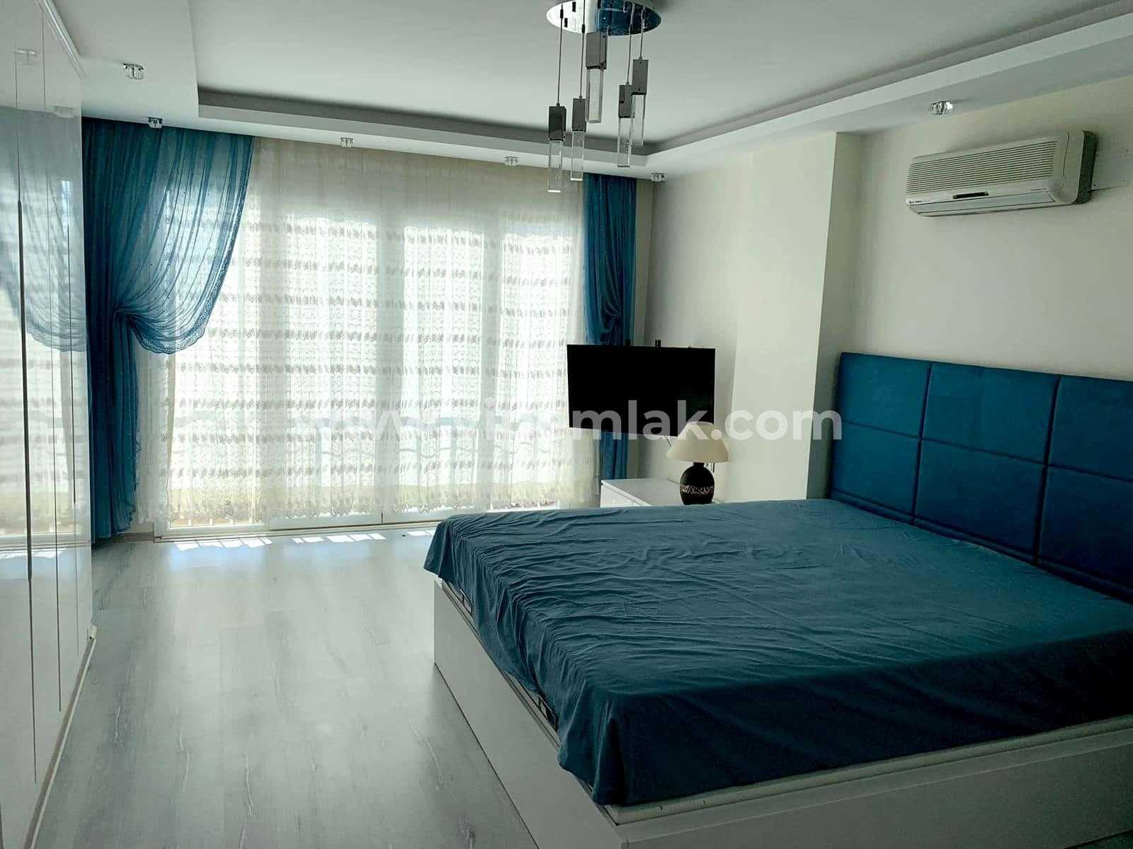 KIZKALESİNDE ULTRALUKS DENİZ MANZARALI HAVUZLU EŞYALI SATILIK  VİLLA