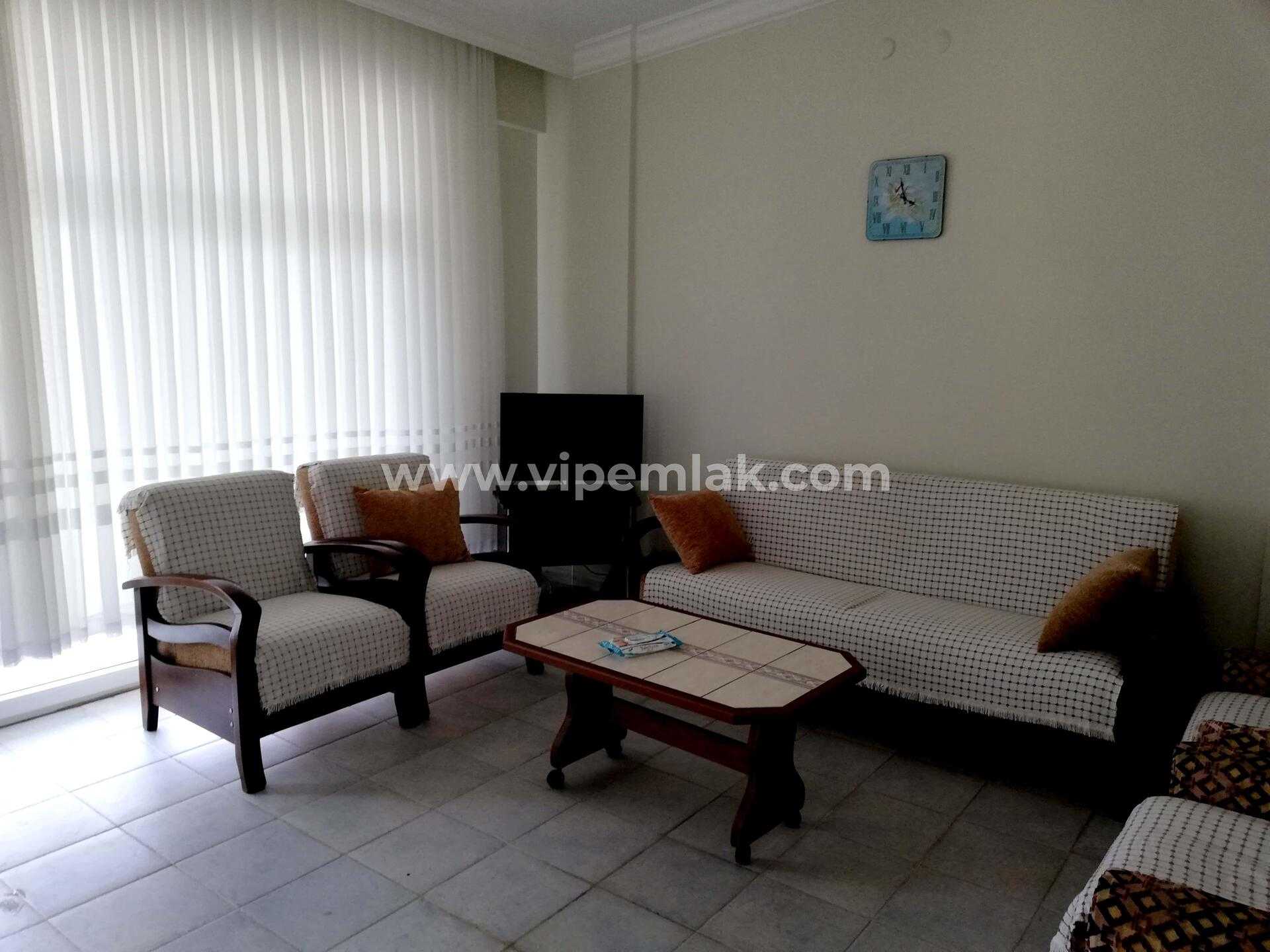 KUMKUYUDA EFSANE DENİZ MANZARALI EŞYALI SATILIK 2+1  YAZLIK DAİRE