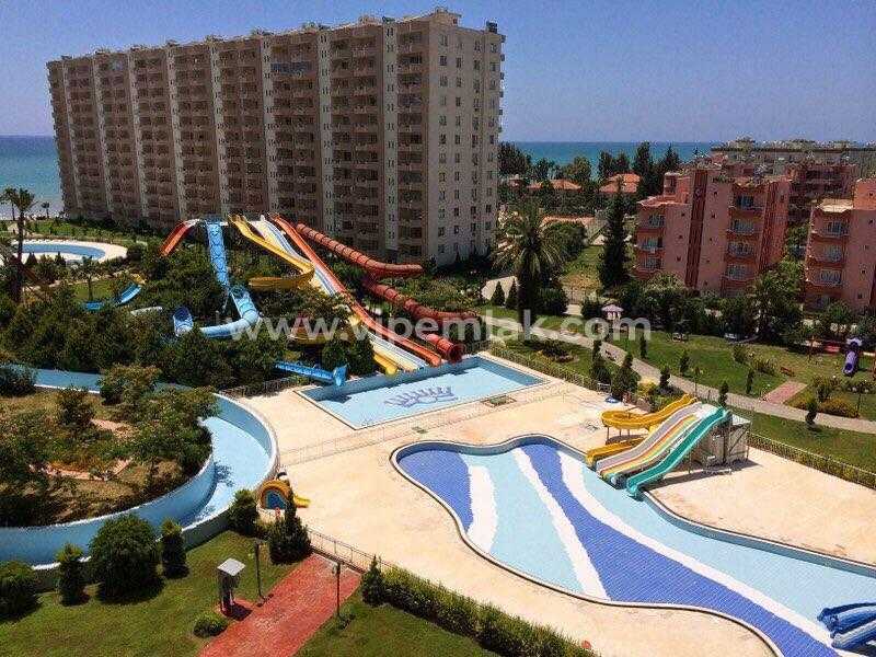 KARGIPINARI QUEENABA SİTESİNDE DENİZ MANZARALI EŞYALI KİRALIK DAİRE