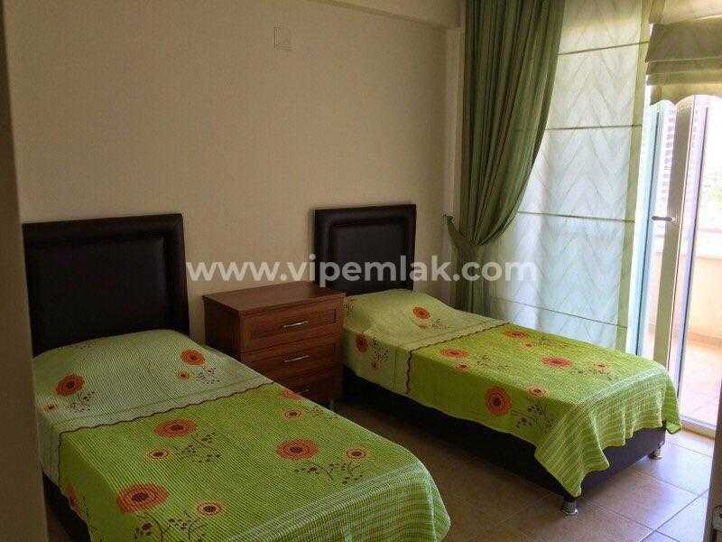KARGIPINARI QUEENABA SİTESİNDE DENİZ MANZARALI EŞYALI KİRALIK DAİRE