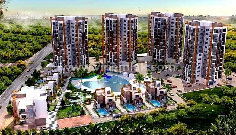 asis marmaris yüksek kat aquaparklı 2+1 satılık  daire