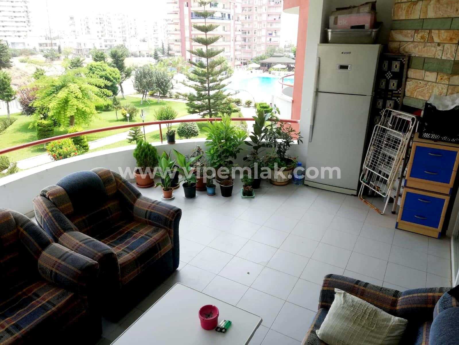 tömük üzmez sitesi 145m2 eşyalı satılık kelepir 2+1 daire