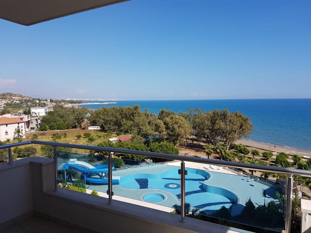Mersin Erdemli Limonlu Millennium Site   3+1 меблированная квартира с видом на море на продажу