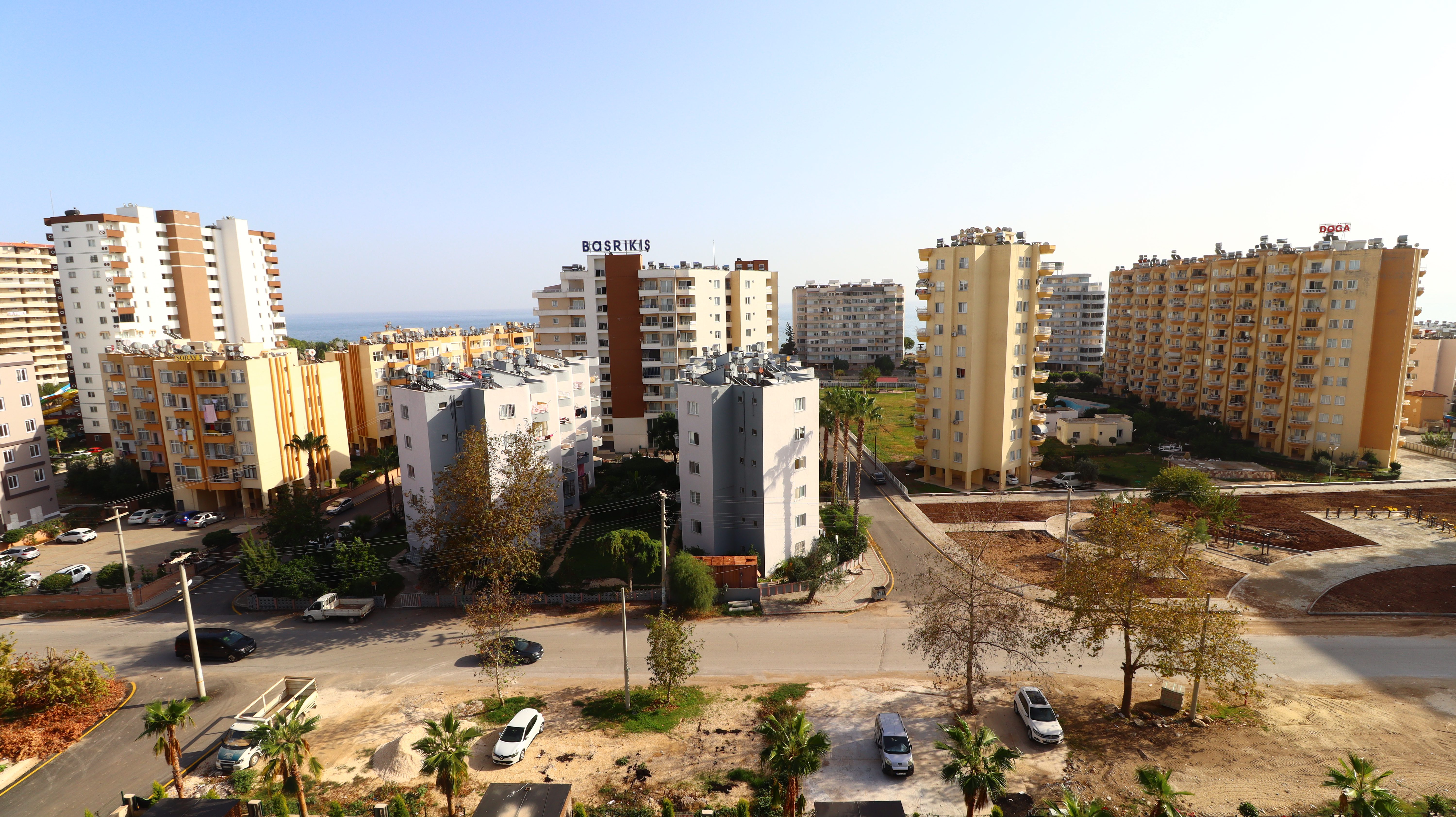 Mersin Erdemli Tömük Exen 1+1 Угловая квартира на продажу
