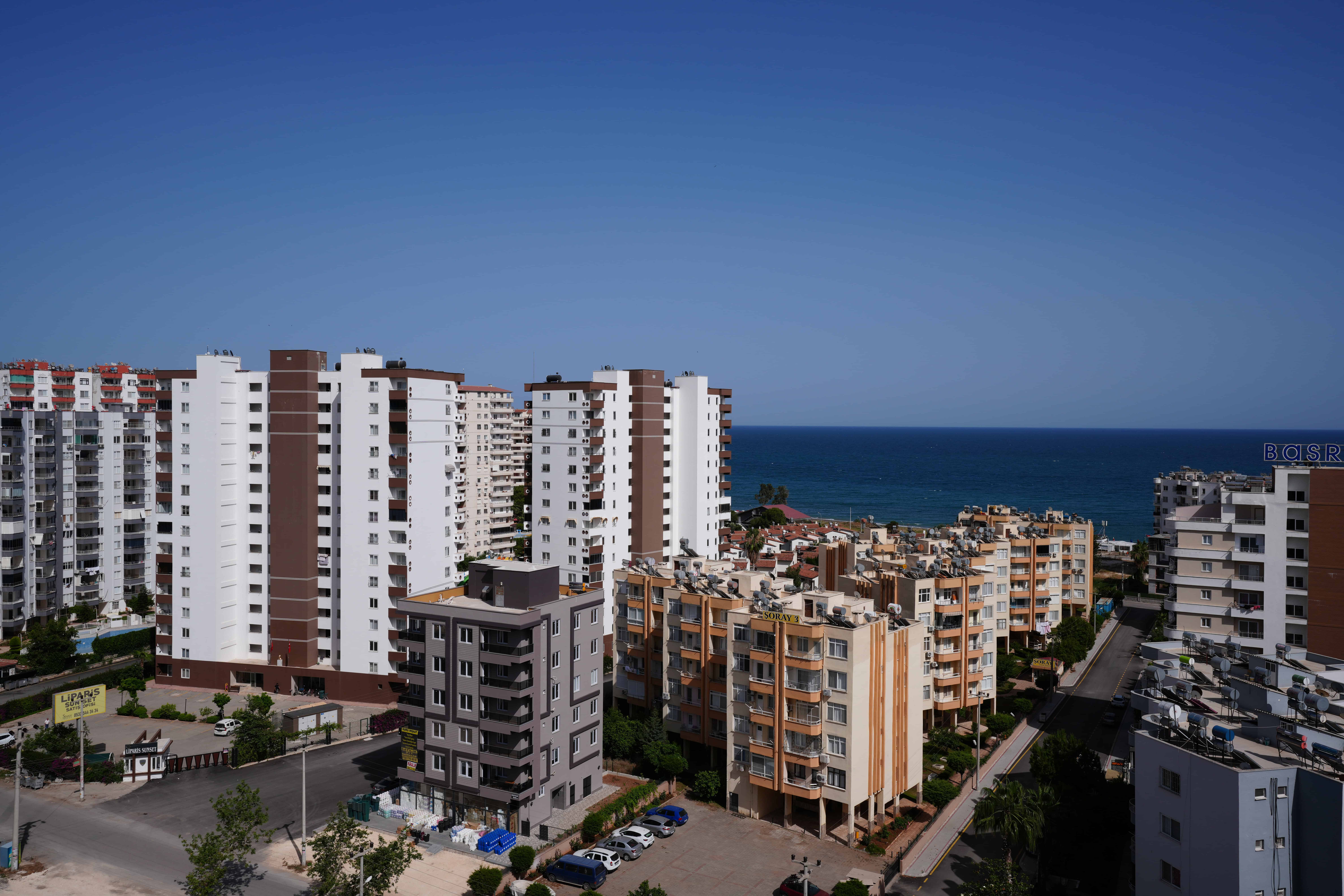 Mersin Erdemli Tömük Exen 1+1 Wohnung mit Meerblick zu verkaufen