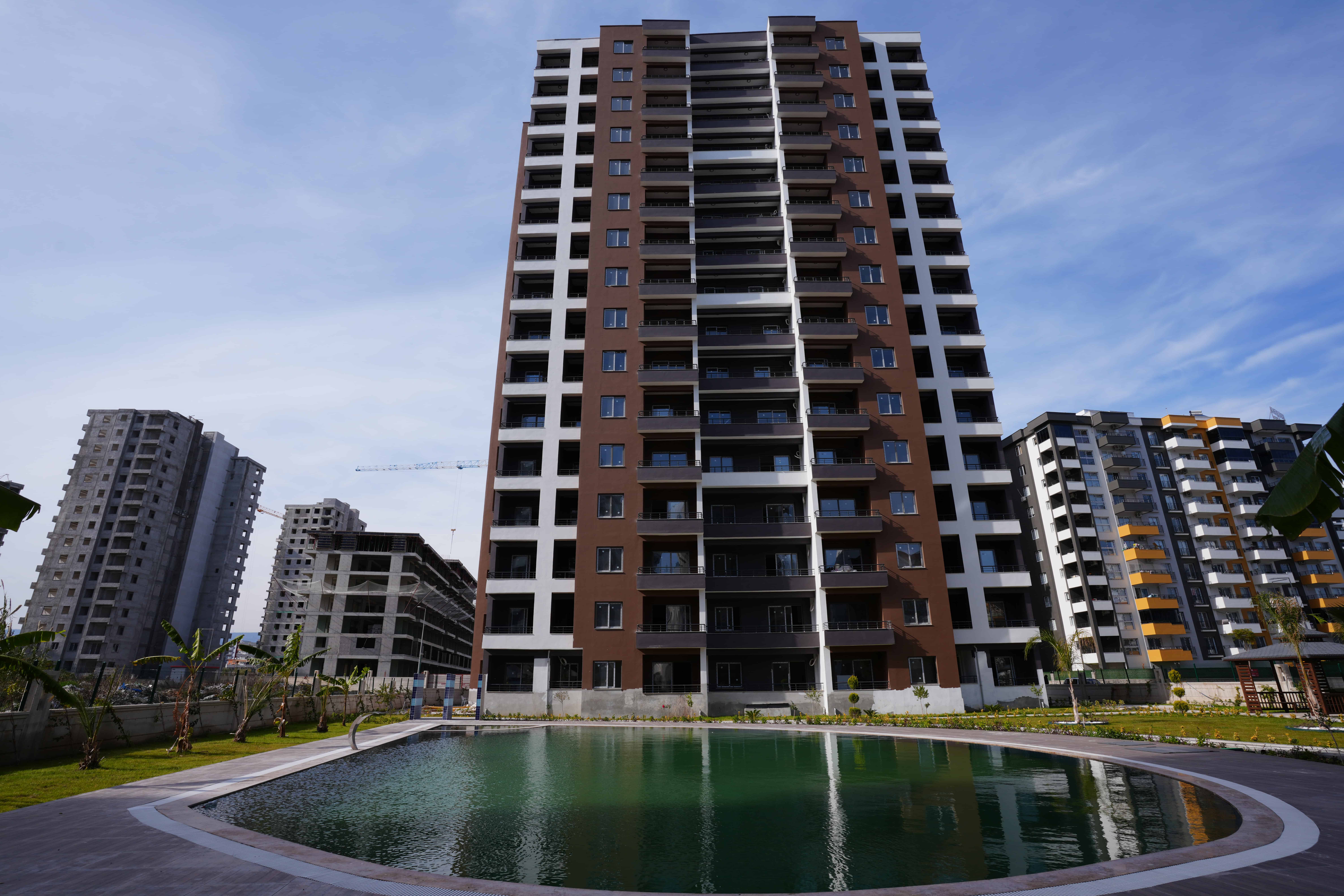 Mersin Erdemli Arpaçbahşiş Özgün Royal 1+1 Eckwohnung zu verkaufen