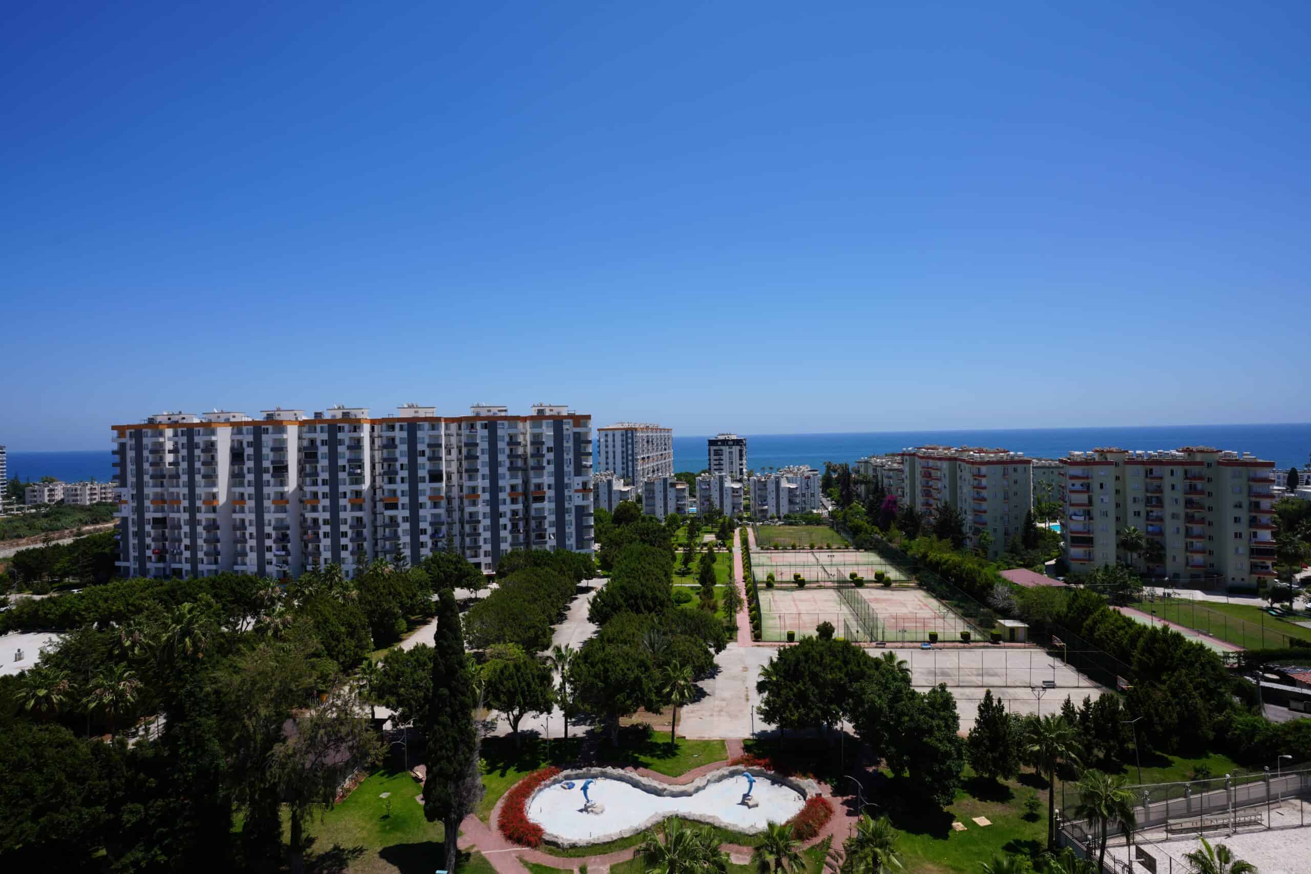 Mersin Erdemli Kargıpınarı Queenaba 3 Grundstück, möblierte 1+1 Wohnung zu verkaufen