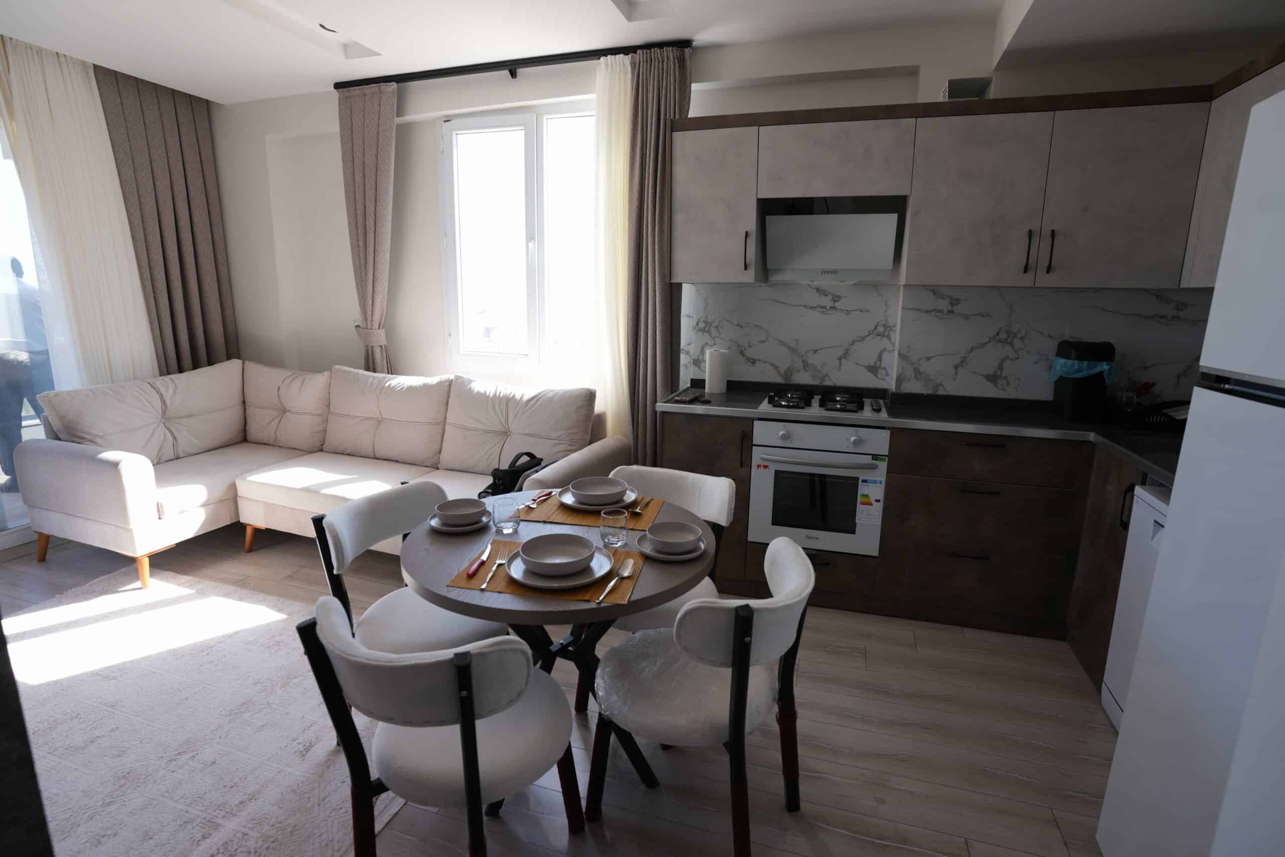 Mersin Erdemli Ayaş Deniz Manzaralı satılık 1+1 Sıfır Daire