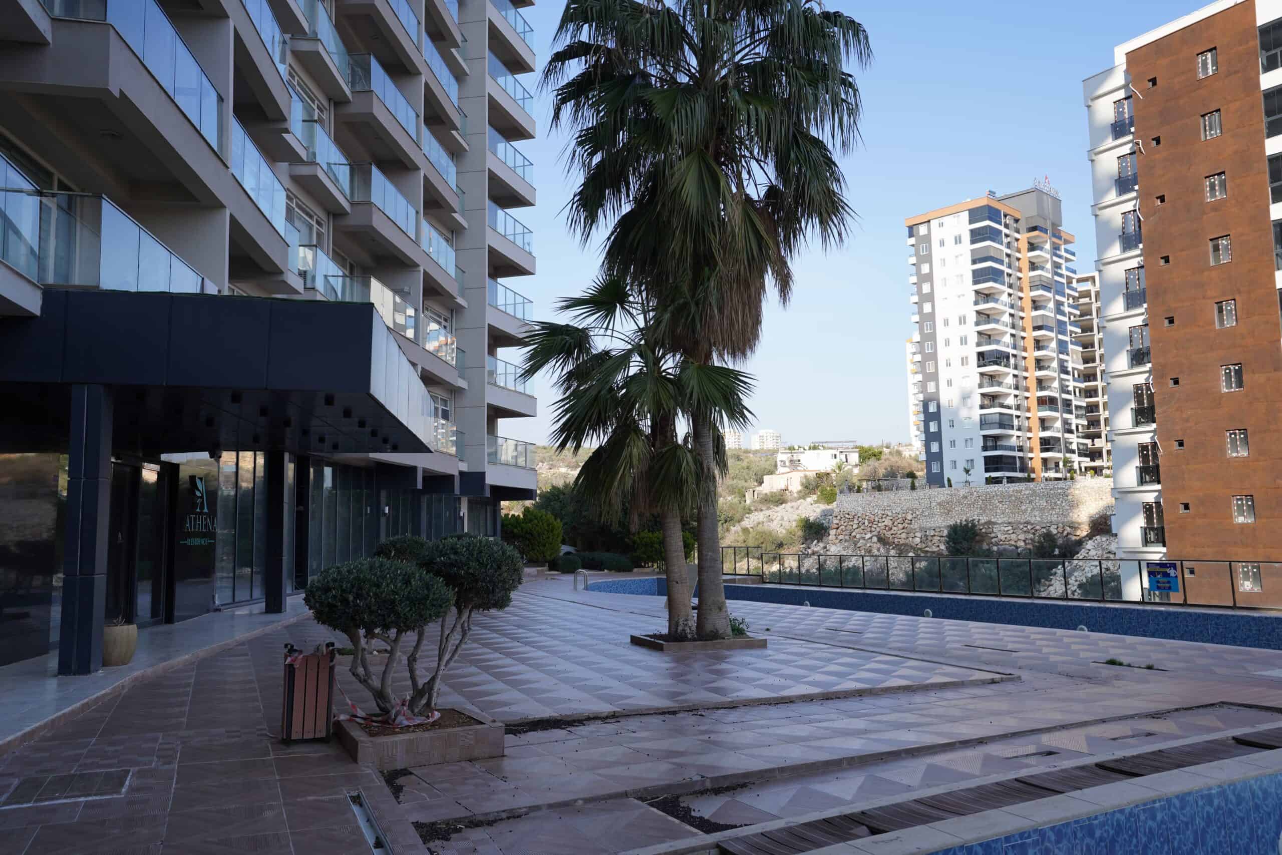 MERSİN ERDEMLİ AYAŞ ATHENA RESİDENCE SATILIK 1+1 DENİZ MANZARALI DAİRE