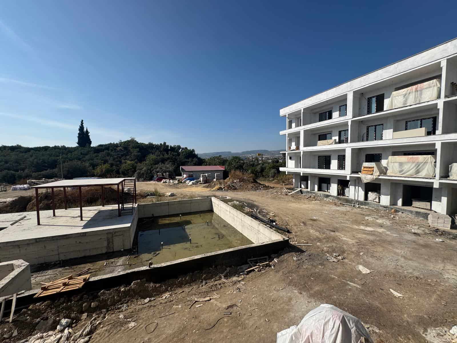 Mersin Erdemli Tömük Green Park Yatay Mimari Satılık Havuz Cephe 1+1 Daire
