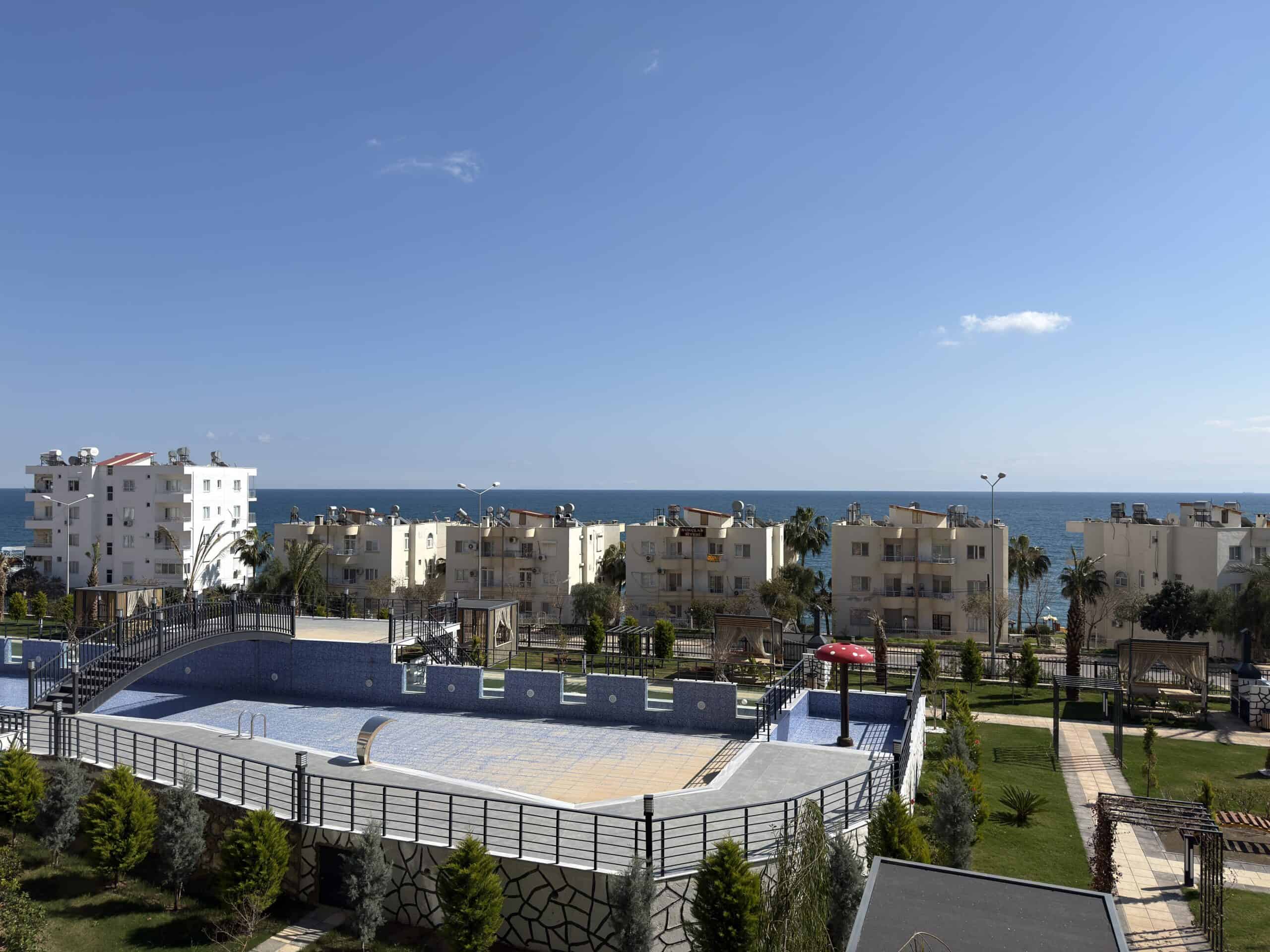 Mersin Erdemli Ayaş Alim Palace Satılık 1+1 Yatırım Fırsatı Deniz Manzaralı Daire