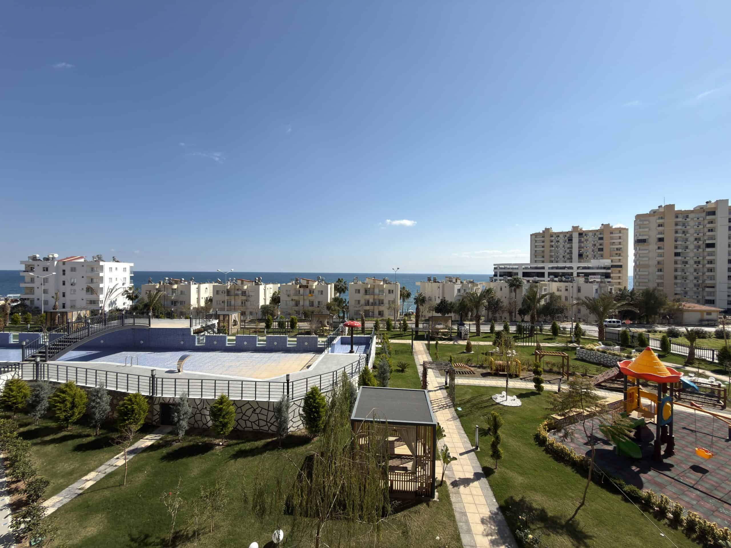 Mersin Erdemli Ayaş Alim Palace Satılık 1+1 Yatırım Fırsatı Deniz Manzaralı Daire