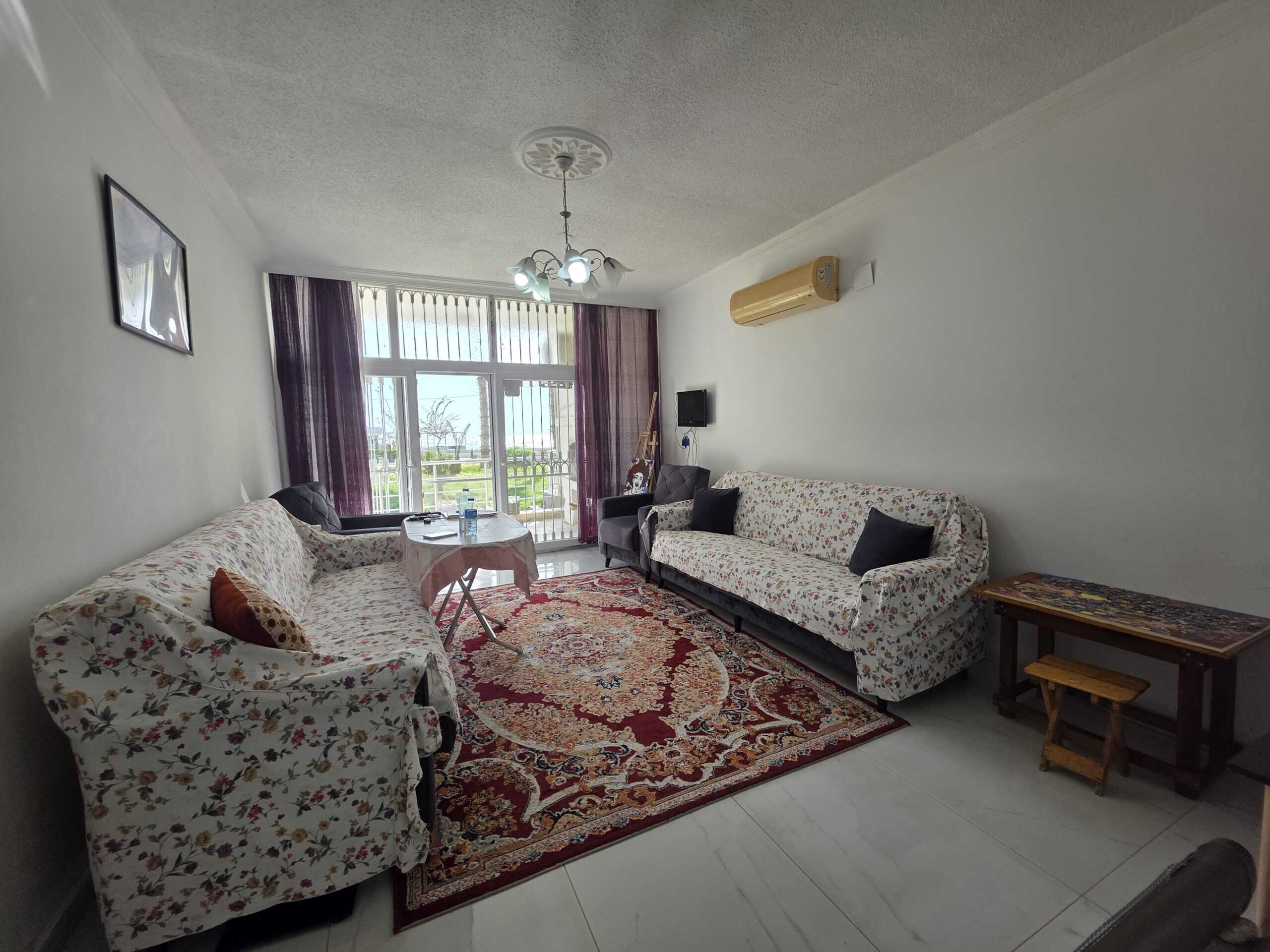 Mersin Erdemli Erciyes Sitesi Satılık Ön Blok Denize Sıfır Bahçe Katı Köşe Daire
