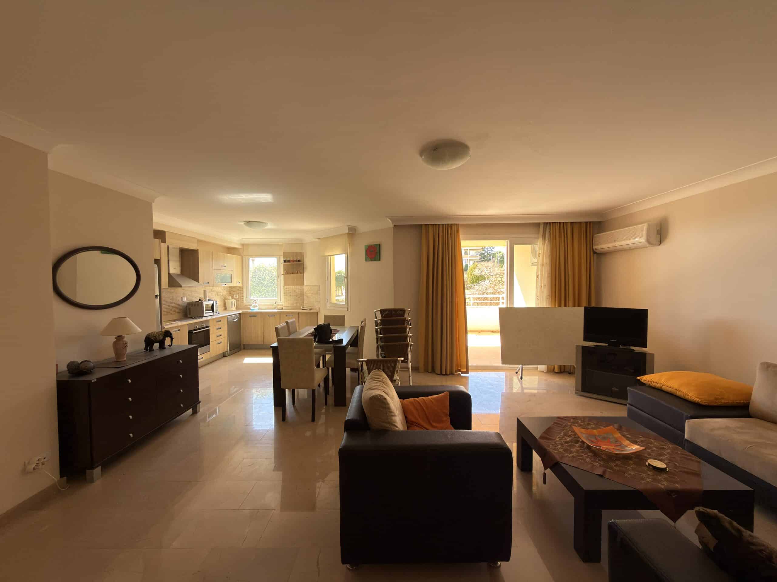 Mersin Erdemli Ayaş Larissa Sitesi Eşyalı Satılık Bahçe Katı 3+1 Daire