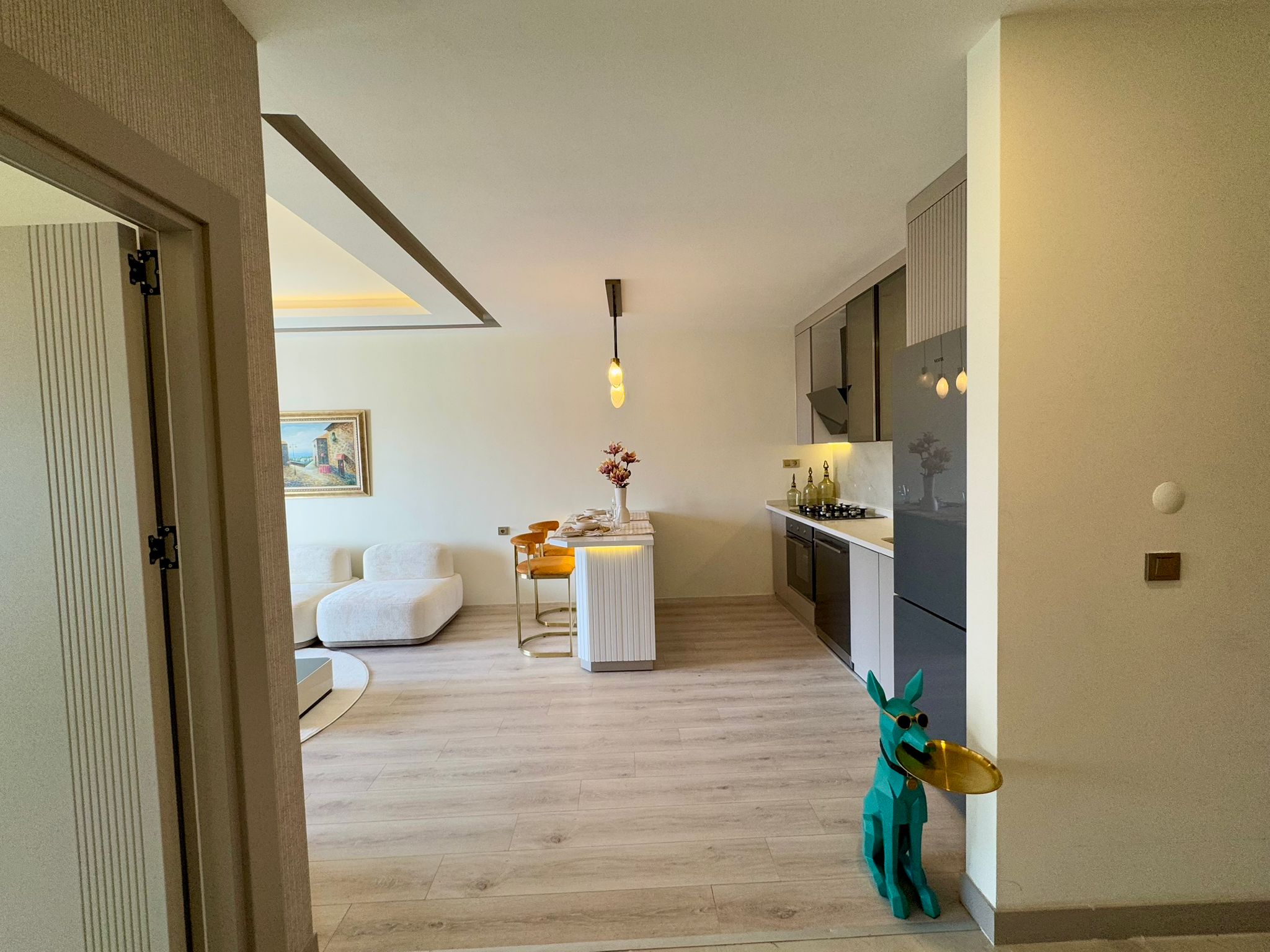 Luxuriöse 1+1-Wohnung zum Verkauf in Mitanni Garden, Erdemli, Mersin