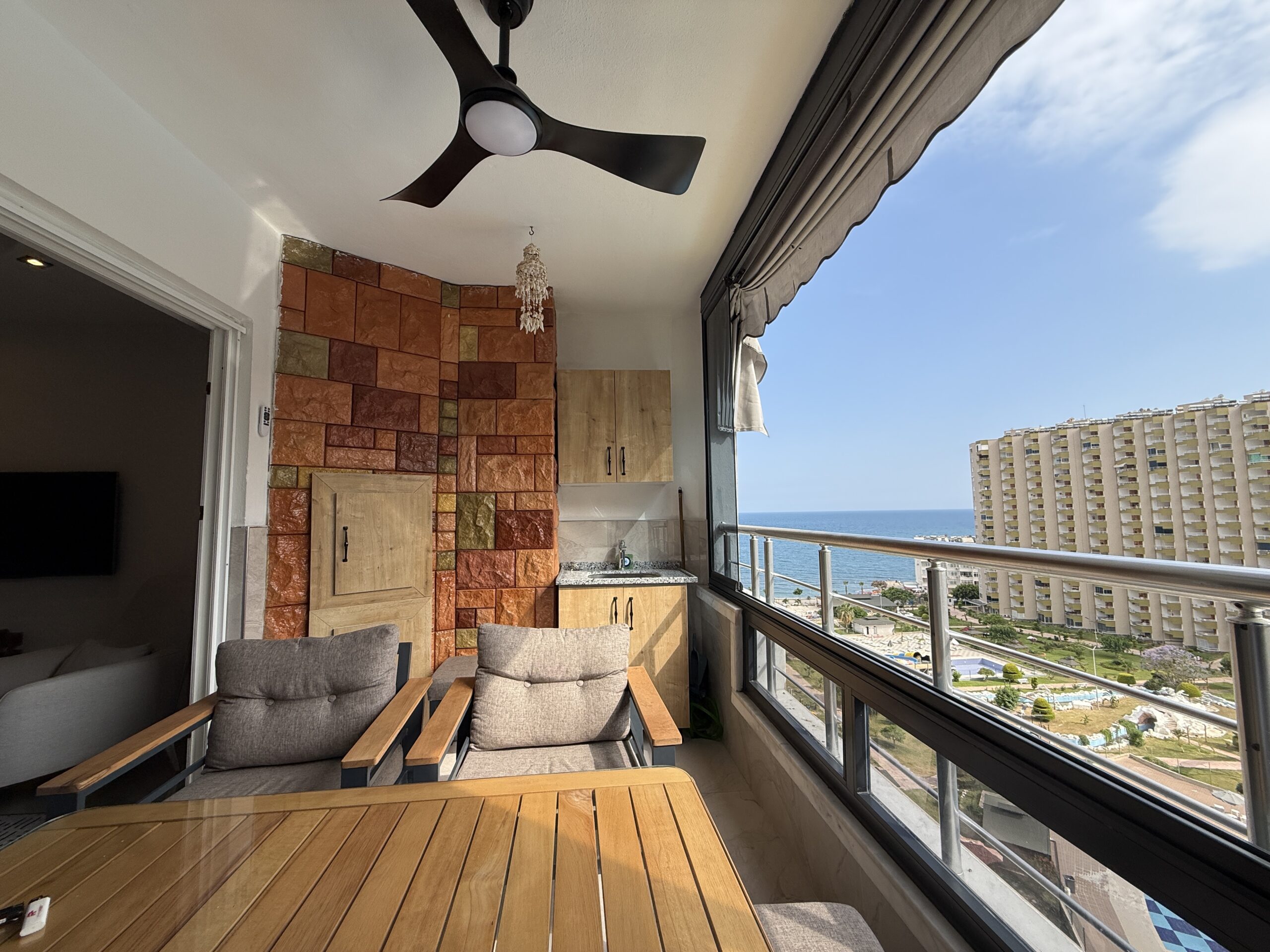 Gemeubileerd 2+1 appartement te koop in Flamingo 8 Vakantieoord, Tömük, Erdemli, Mersin