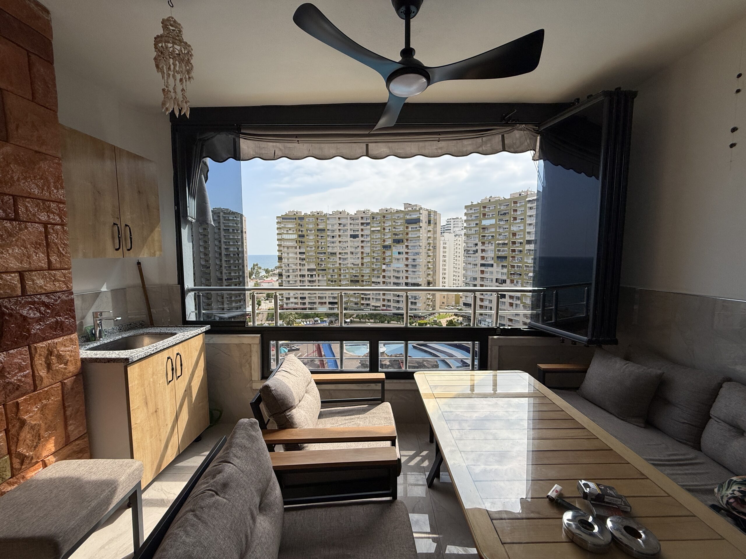 Gemeubileerd 2+1 appartement te koop in Flamingo 8 Vakantieoord, Tömük, Erdemli, Mersin