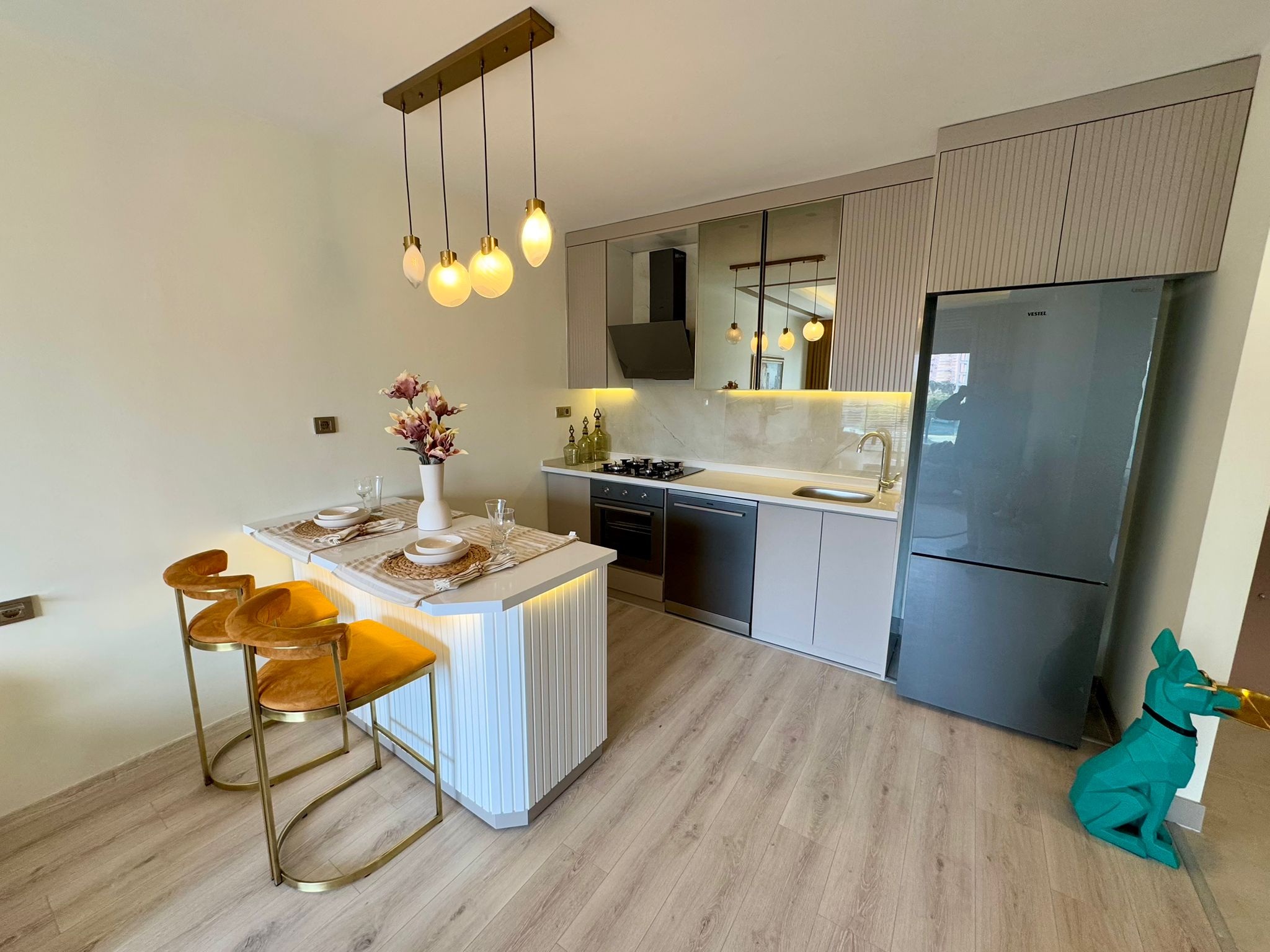 Luxuriöse 1+1-Wohnung zum Verkauf in Mitanni Garden, Erdemli, Mersin