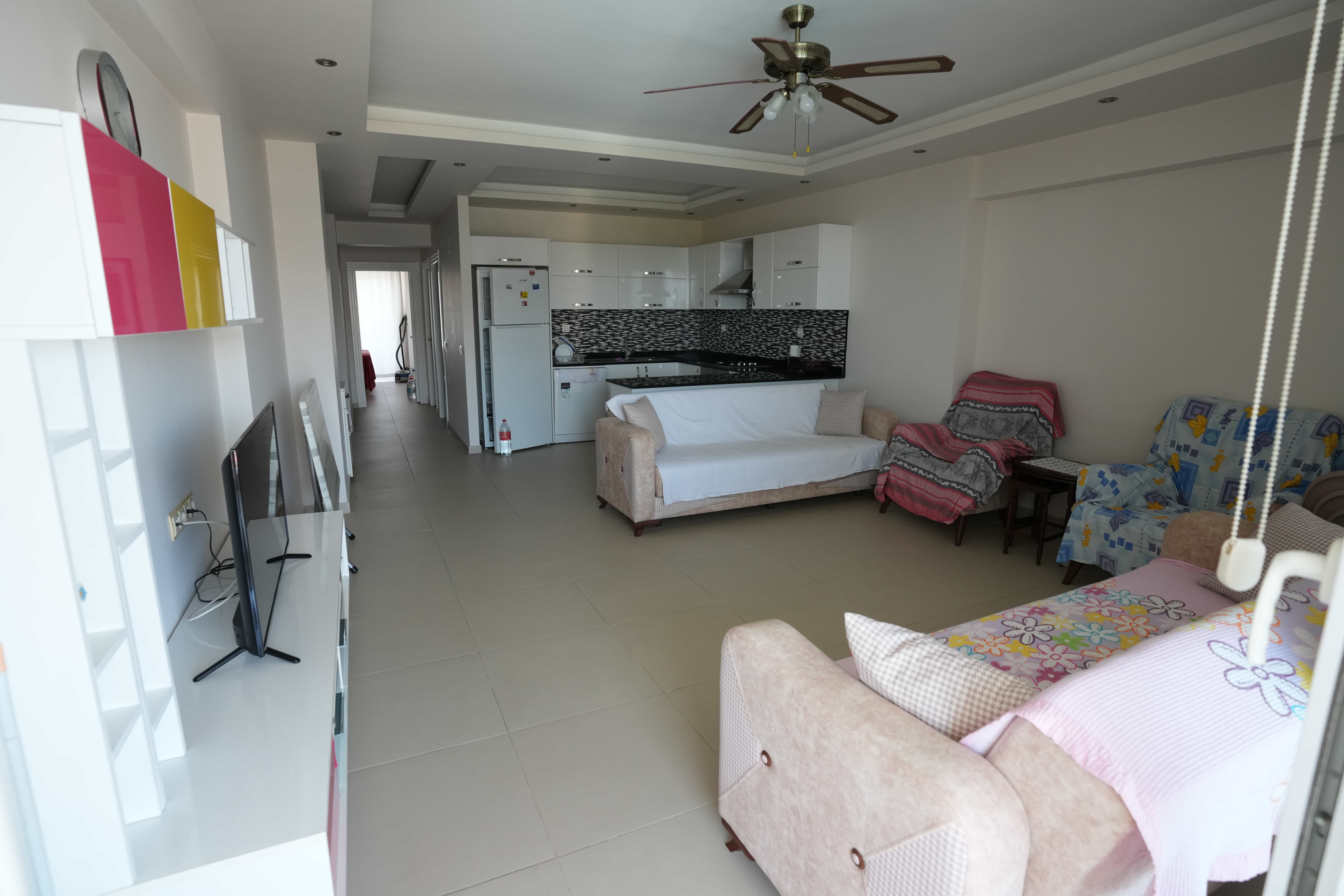 Möblierte 2+1-Zimmer-Wohnung in Mersin, Kargıpınarı Liparis Sunlife Site zu verkaufen